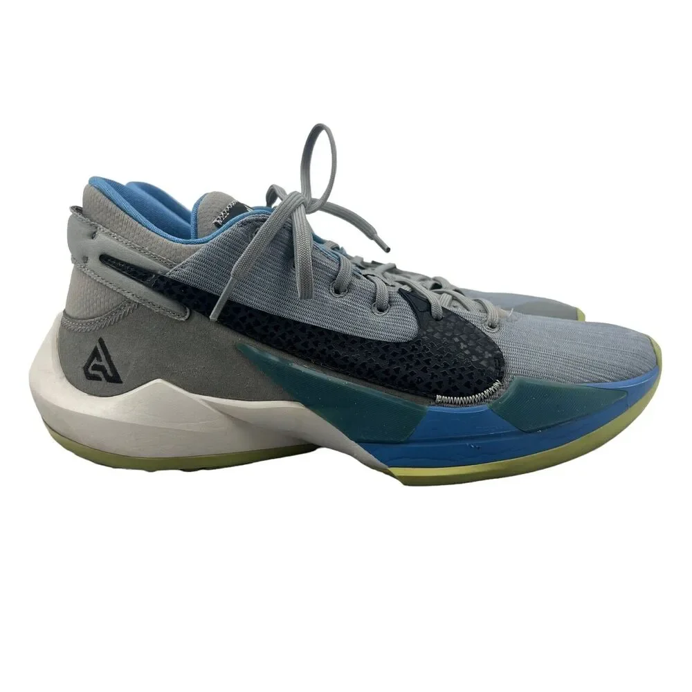 Nike Zoom Freak 2 Shoe Mens 11.5 Grey/Black Lace Up Athletic Sneaker CK54224-004
